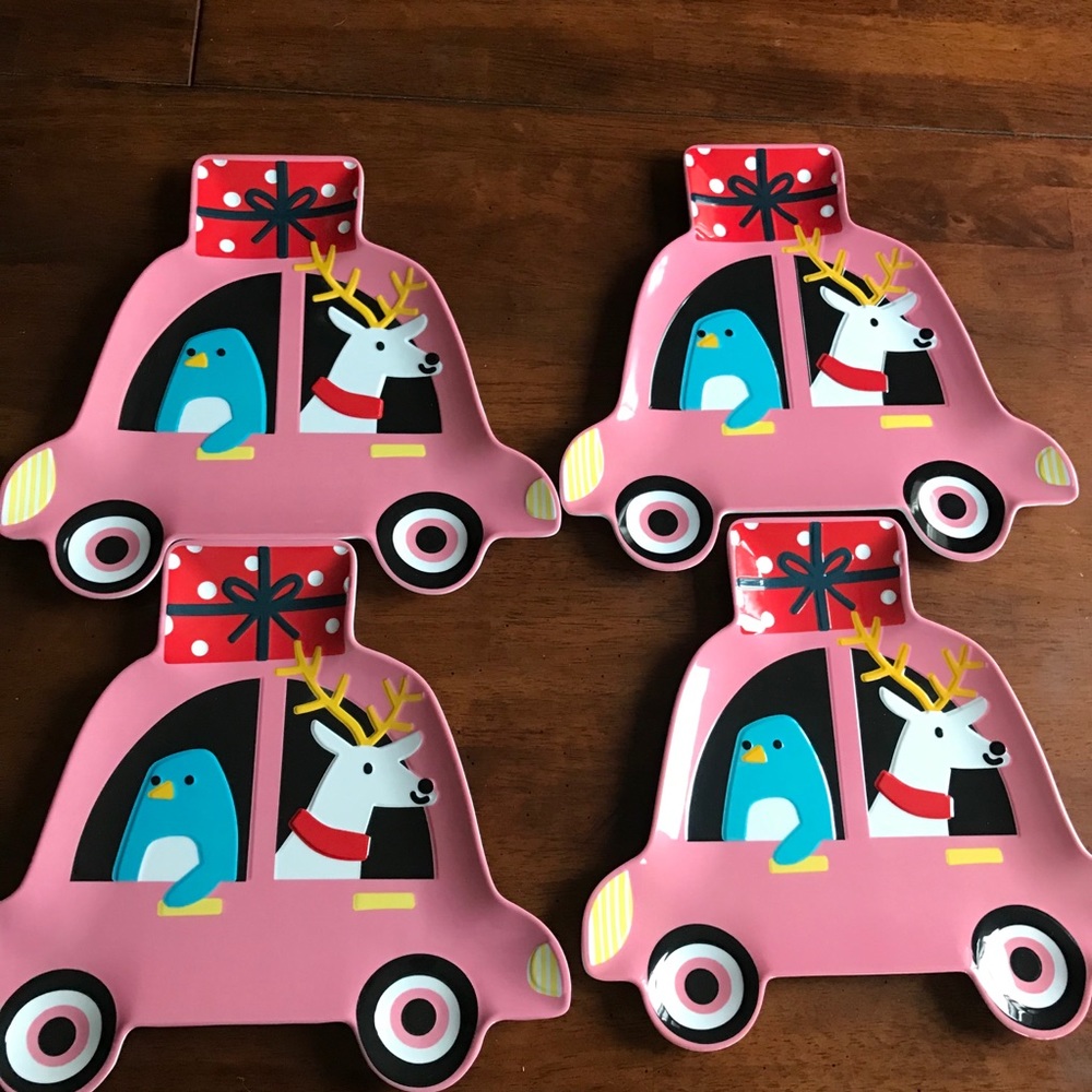 Limited edition 2021 Target Wondershop car Christmas reindeer plates set of 6